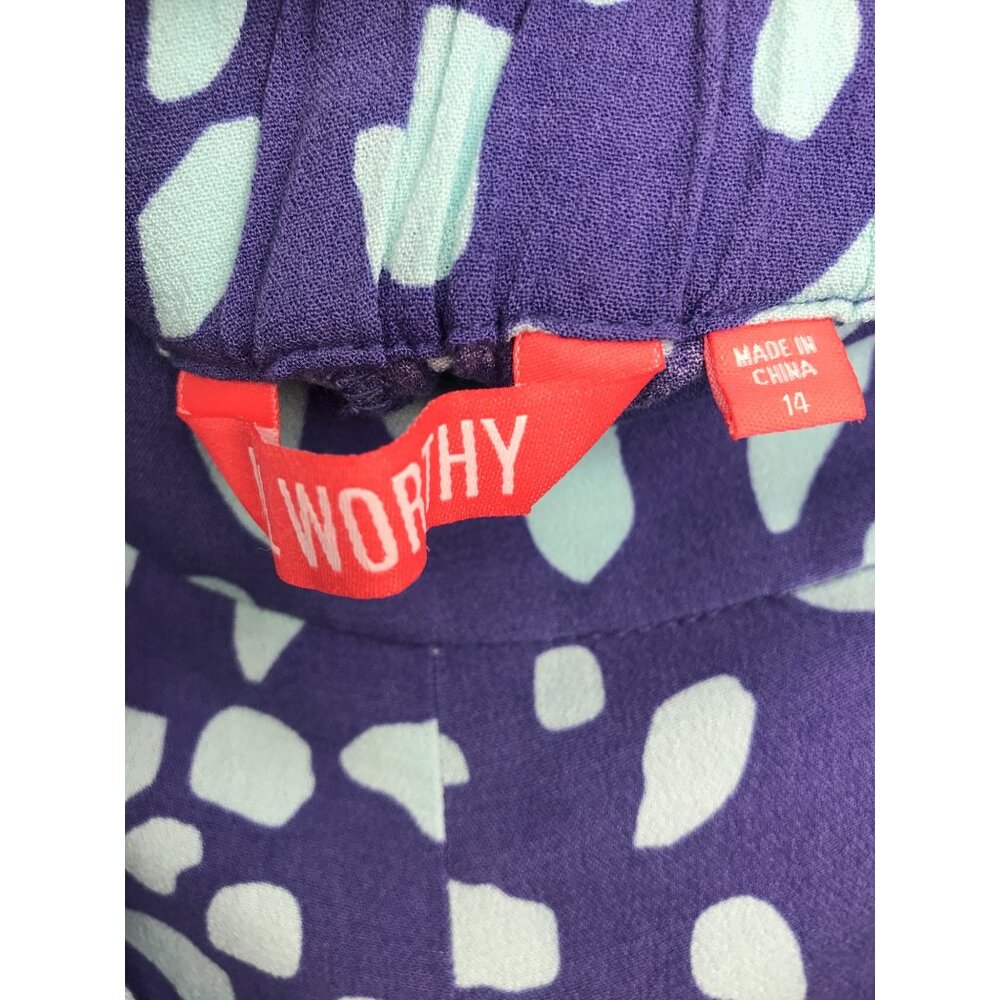 All Worthy Hunter McGrady Printed Duster Cardigan Medium Wide Leg Pant 14 - Picture 5 of 8